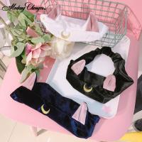 Tinggi Quatity Beludru Telinga Elastis Bando Gadis Pesta Makeup Partai Hairband Aksesoris Wajah Bulang Kucing Lucu Hidup Wanita