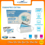Khẩu trang y tế kháng khuẩn Extra Famapro hộp 50 cái