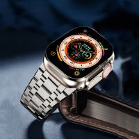 ▲ Bracelet for apple watch ultra 49mm series 8 7 45mm 44mm 41mm 40mm band stainless steel luxury strap iwatch se 6 5 4 3 42mm 38mm