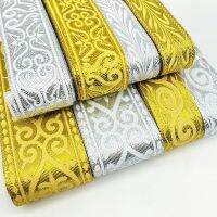 【hot】！ 7 Yards Gold Ethnic Embroidery Boho Trim Accessories Embroidered Fabric