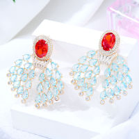 GODKI NewTrendy Love Heart drop Earring For Women Wedding Party Indian Dubai Bridal Jewelry boucle doreille femme Gift 2022