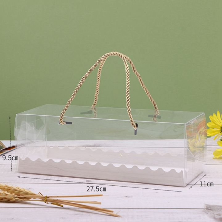 10pcs-transparent-cake-box-clear-cake-box-with-handle-cupcake-swiss-clear-plastic-portable-container-holder-packing-gift-box