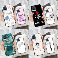 Cartoon Doctor Nurse For OnePlus 10 Pro 9 Pro 9R 8T Nord2 Phone Case For Realme GT Neo 2 Master 8i C21 7 8 Pro Electrical Safety