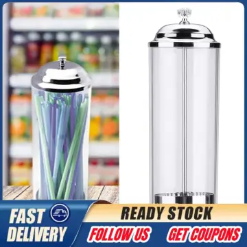 Straw Dispenser Holder - Drinking Straw Holder Plastic Straw Holder For  Kitchen Milk Tea Shop Coffee Shop