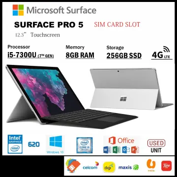 Shop Latest Microsoft Surface Pro 5 8gb online | Lazada.com.my