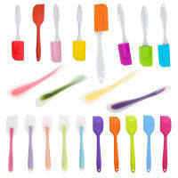 Silicone Spatula Spoon Kitchen Utensil Cake Mixer Cooking Baking Mixer Scraper(Purple)21CM