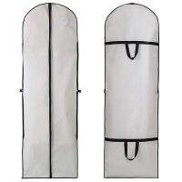 Large Size White 180CM Waterproof Wedding Dress Garment Cover Bag Wedding Gown Travel and Storage Garment Bag for Coats Suits Wardrobe Organisers