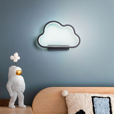 Nordic childrens room wall lamp Clouds modeling boy girl bedroom bedside Wall light modern Creativity kid room Wall sconces