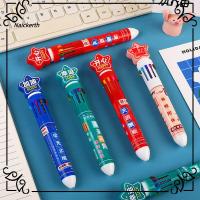 NAICKERTH 4Pcs หลากสี ปากกาลูกลื่น10สี แรงบันดาลใจสร้างแรงบันดาลใจ เขียนด้วยลายมือ ปากกา10สี ทนทานต่อการใช้งาน ลงชื่อเข้าใช้ ปากกามาร์กเกอร์ เครื่องเขียนอุปกรณ์เครื่องเขียน