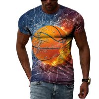 Latest Summer Fashion Personality Sports Element graphic t shirts For Men Casual Hip Hop Street Style O-neck Print Short Sleeve