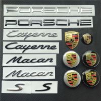 Porsche Logo Macan Cayenne Letter Three-Dimensional ABS Material Tail Label Front Machine Cover