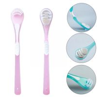 【CW】 2021 New Side Tongue Cleaner Cleaning Silicone Scraper Toothbrush Breath U0m1