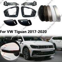 สำหรับ VW Tiguan 17-20กระจกมองหลังอุปกรณ์เสริมกระจกมองหลังเลี้ยวด้านหลังเชลล์กระจกมองหลังกรอบเลนส์เปลือกด้านล่าง