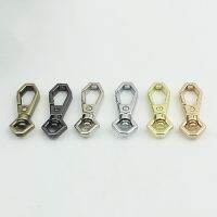 【YF】 1pcs Metal Hexagonal Snap Hook Trigger Clasps Clips Spring Gate for Leather Craft Tiny Pet Leash Bag Strap Webbing Keychain