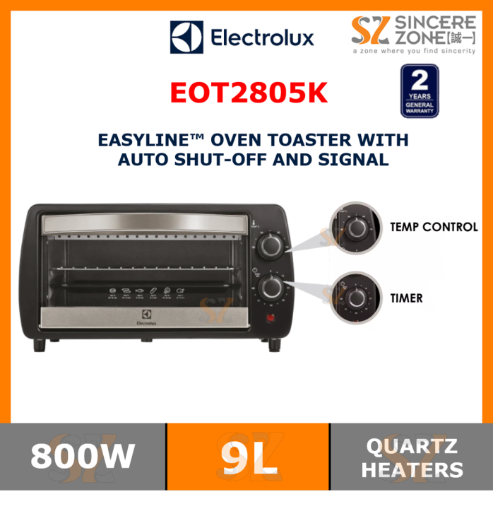 Electrolux EOT2805K 9L EASYLINE™ Oven Toaster with Auto ShutOff and