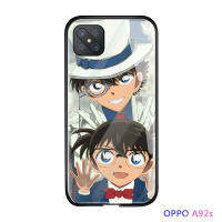 UCUCเคสมือถือ เคสโทรศัพท์ เคสOPPO Reno 4 Z 5GปลอกOppo A92sกันกระแทกอะนิเมะสำหรับสาวผู้หญิงนักสืบConanกรณีปิดเด็กPhantom ThiefปลอกGlossyกระจกเทมเปอร์โทรศัพท์ฝาหลัง