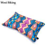 Automatic Inflatable Pillow Outdoor Travel Hiking Camping Beach Cushion Car Head Rest Double Sided Portable Foldable