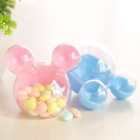 Disney Mckey Mouse 1pcs/lot Plastic Candy Box Kids Minnie Birthday Party Decoration Candy Box Baby Shower Supplies Gift Wrapping  Bags