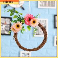 CIRETEX 8-30CM งานฝีมือ DIY พวงหรีดงานแต่งงาน Eid Murbark เซปักตะกร้อ พวงมาลัยหวาย ตกแต่งเดือนรอมฎอน ทรงกลม