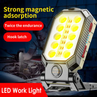 USB LED Work Light Mag-netic Light With Magn-etic Base For Home Workshop