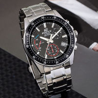 Nalika-online shop นาฬิกา Casio Edifice รุ่น EFV-540D-1A นาฬิกาผู้ชาย สายแสตนเลส โครโนกราฟ หน้าปัดดำ - สินค้าใหม่ ของแท้ 100% ประกัน CMG 1 ปีเต็ม