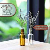 Tiny Bottle With Flower ขวดแก้วจิ๋วพร้อมดอกไม้แห้ง | ขวด แจกัน แก้ว ใส เครื่องปรุง น้ำเชื่อม เสิร์ฟ กาแฟ ค็อกเทล จัด ต้นไม้ ดอกไม้ ใบไม้ แห้ง จิ๋ว