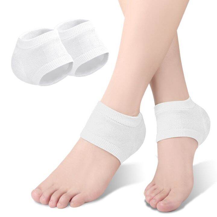 gel-silicone-heel-protector-sleeve-heel-pads-heel-cups-plantar-fasciitis-support-feet-care-skin-repair-cushion-half-yard-socks-shoes-accessories