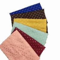 【YF】 Fashion Gold Foil Polka Dot Muslim Hijab Headwrap Women Headwear Scarf Viscose Cotton Shawl Glitter Headscarf Lightweight