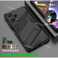 Xiaomi F5 Poco 2023เคสโทรศัพท์กันกระแทกสำหรับ Xiaomi Poco F5 F5Pro 2023 Redmi Note12เทอร์โบ PocoF5Pro 4G 5G 3มิติตัวยึดขาตั้งยึดฝาครอบด้านหลังเคสแข็ง