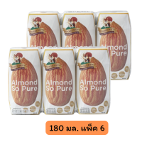 Wholly Nuts Almond Milk  โฮลี่นัทส์ น้ำนมอัลมอนด์ (ผสมเมล็ดทานตะวัน) 180 มล. แพ็ค 6 กล่อง