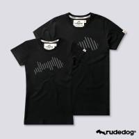 Rudedog เสื้อยืดชาย/หญิง สีดำ รุ่น Backslash (ราคาต่อตัว)