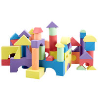 Infant Shining Kids Building Blocks 50PCS Baby Big Blocks Educational Toys Large for Children EVA Pretend Play Game Foam Toys