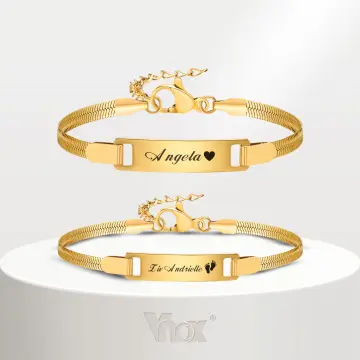 14K Yellow Gold Baby ID Bracelet with Heart Cut Out – Maurice's Jewelers
