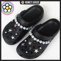 Nongs House-** พร้อมส่ง **[jibbitz] อุปกรณ์เสริมรองเท้า  สำหรับ crocs สร้อยคอประดับดาว