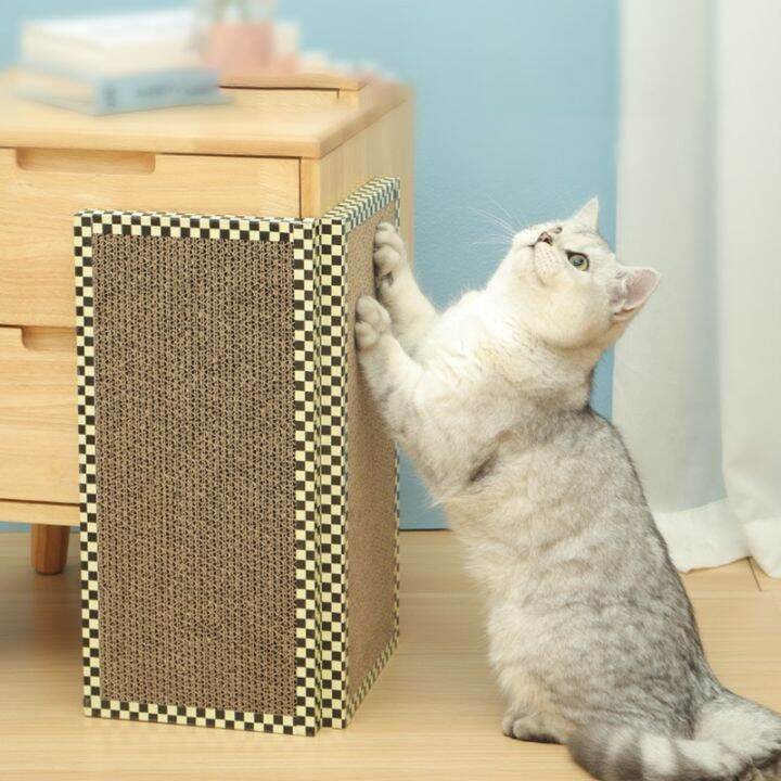 cai-cai-ที่ฝนเล็บแมว-ของเล่นแมว-แผ่นลับเล็บแมว-cat-scratcher-ที่นอนแมว-ลับเล็บแมวไม้-ฟรีแคทนิป