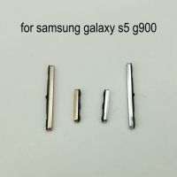 สำหรับ Samsung Galaxy S5 G900F G900H G900I G900 I9600 G900FD G900MD กรอบโทรศัพท์กรอบปุ่มเปิด/ปิดเสียงเปิดออกคีย์ด้านข้างทอง