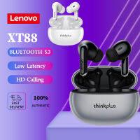 Lenovo XT88 หูฟังบลูทูธ 5.3 รุ่นใหม่ แบบครึ่งนิ้ว ขนาดเล็ก ทนทาน ใช้งานได้นาน สําหรับเล่นกีฬาและเล่นเกม ด้วยประสิทธิภาพเสียงที่ยอดเยี่ยม