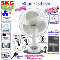 SKG พัดลม พัดลมโซล่าเซล พัดลมอัจฉริยะ โซล่าเซลล์ พัดลม 12นิ้ว 14 นิ้ว solar fan พร้อมแผงโซล่าเซลส์ หลอดไฟ LED 2 หลอด พัดลมไฟฟ้า พัดลม 16 นิ้ว ถูกๆ