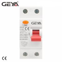 GEYA GYL8 AC Type Electromagnetic 1P+N RCD ELCB RCCB Din Rail Circuit Breaker  25A 40A 63A with CE CB Electrical Circuitry Parts