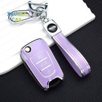 For Kia Optima Ceed Pro K5 K2 Pride Sportage Rio 3 Soul for Hyundai Elantra Accent Ix20 Ix35 I20 I30 TPU Car Key Case Cover Fob Key Chains