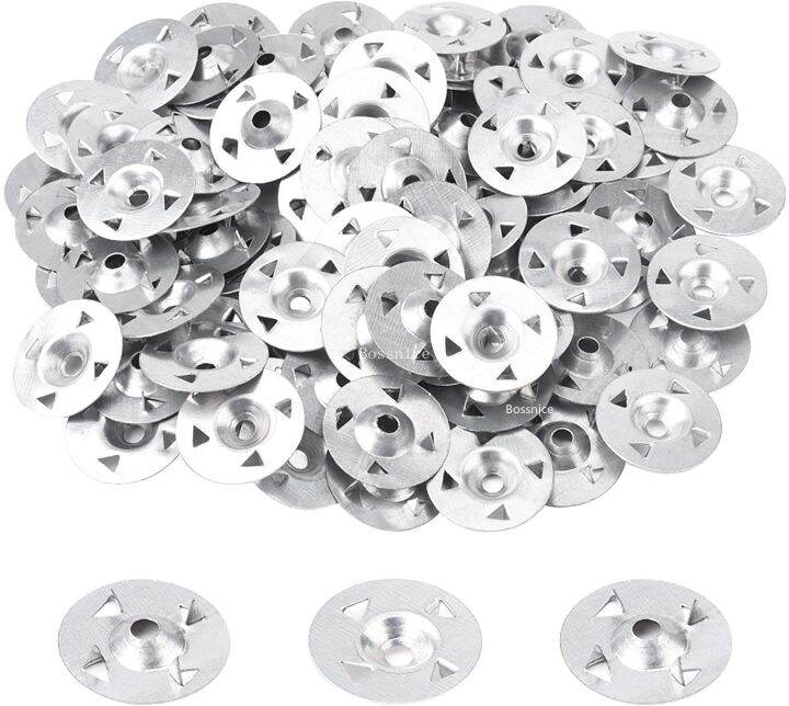 50-100pcs-28mm-4-claw-easy-fix-washers-nail-gaskets-for-gypsum-board-extruded-plate-insulation-thermoboard-fixed-backer-boards-nails-screws-fasteners