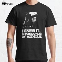 New I Knew It... Balls Movie Quote Funny Dark Helmet Helmet Classic T-Shirt Cotton Men Tee Shirt Graphic Shirts For Men