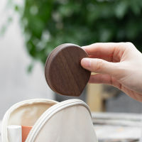 walnut wood mirror small mirror hand held mirror brief design portable