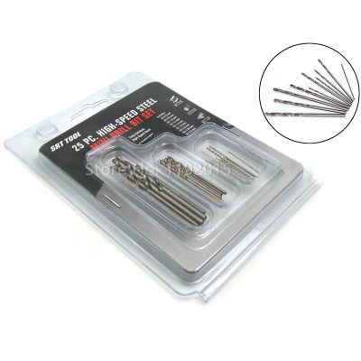 HH-DDPJ25 Pcs Tool Shop High-speed Steel Mini Drill Bit Set Small Fully Polished Straight Shank Twist Drill For Wood And Metal Drilling