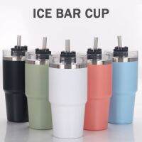 ☊✢♚ 20oz Beer Ice Bully Mug Hot and Cold Drink Insulat Thermal Water Bottle Leakproof Creative Double Wall Vacuum for Camping Office