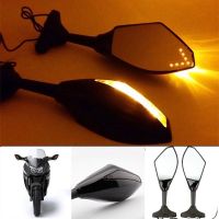 LED INTEGRATED TURN SIGNAL SIDE MIRRORS FOR SUZUKI BANDIT GSF 600 1200 S SV650S / Yamaha YZF R1 R6 R6S YZF600 FAZER FZ1