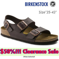 BIRKENSTOCK รองเท้าแตะชายหาดไม่ลื่นน้ำหนักเบา,รองเท้าแตะลิ่มผู้ชายผู้หญิงรองเท้าแตะส้นเตารีดสำหรับฤดูร้อนผู้หญิงพิมพ์ลายงู