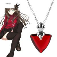 TOMANY หอมหวาน เรียบหรู พลอยเทียม Tohsaka RIN หัวใจ สร้อยคอสเตย์ไนท์ เครื่องประดับปาร์ตี้ สร้อยคออะนิเมะผู้หญิง Choker กระดูกไหปลาร้าเกาหลี