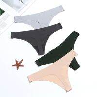 【CW】 Panties Ultra-thin Viscose Seamless Briefs super elastic 200kg T-Back bikini