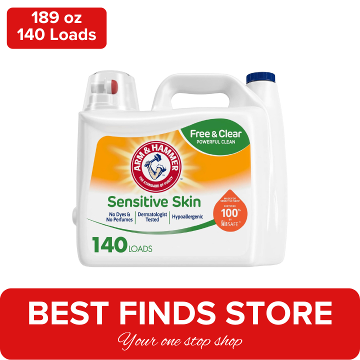 Arm & Hammer Sensitive Skin Free & Clear, 140 Loads Liquid Laundry